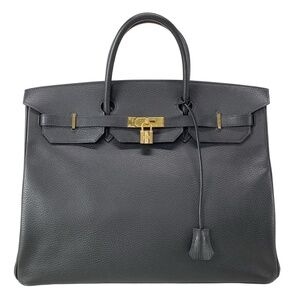 Hermes Birkin 40 Black Vachette Handbag